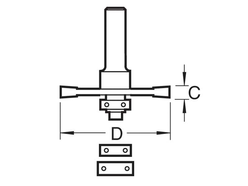 Trend TR35 x 1/4 TCT Biscuit Jointer Set 4.0 x 37.2mm TRETR3514TC