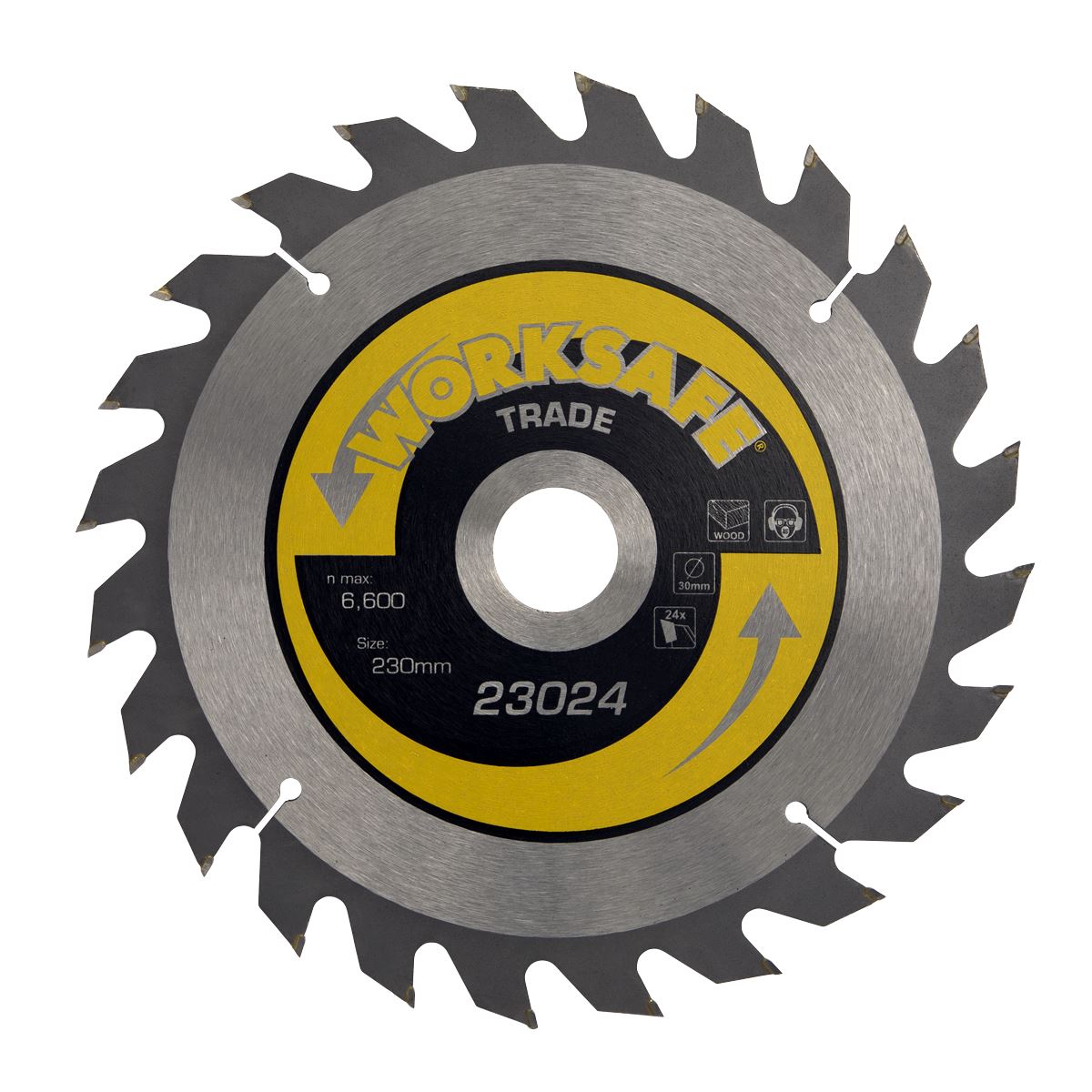 Sealey Trade Circular Saw Blade �230 x 30mm - 24tpu TS23024