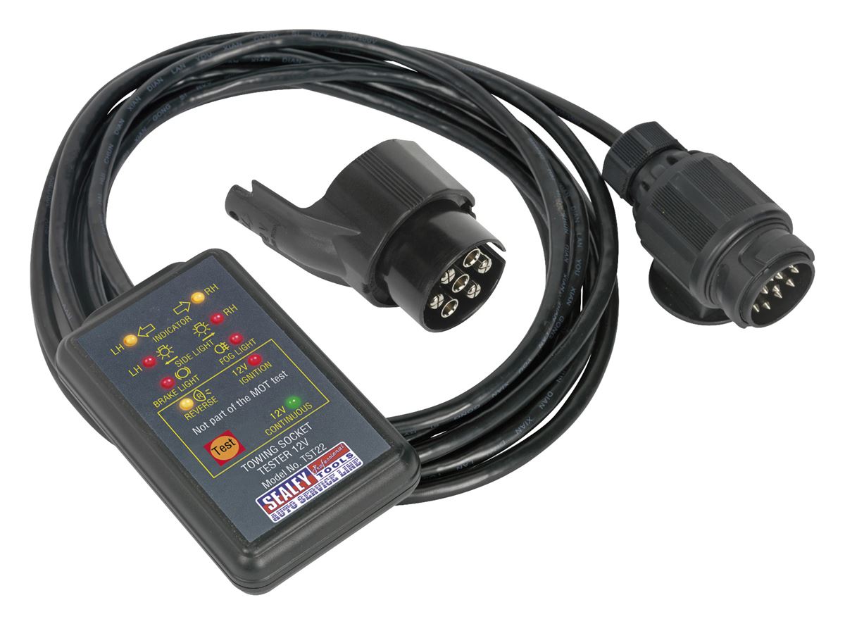 Sealey Towing Socket Tester 13-Pin 12V - DVSA Approved TST22