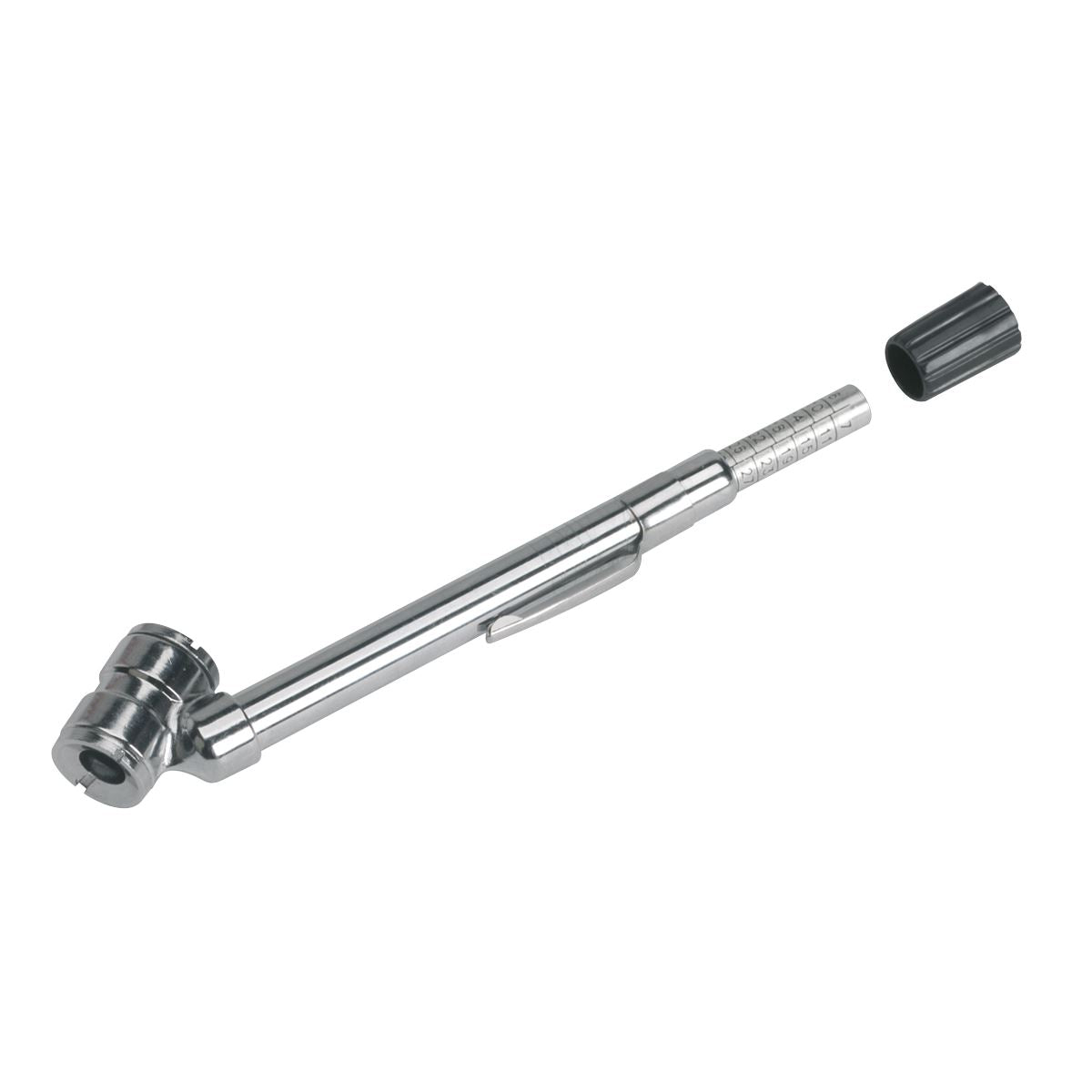 Sealey Universal Deluxe Tyre Pressure Gauge with Pocket-Clip 6-50psi TSTPG8
