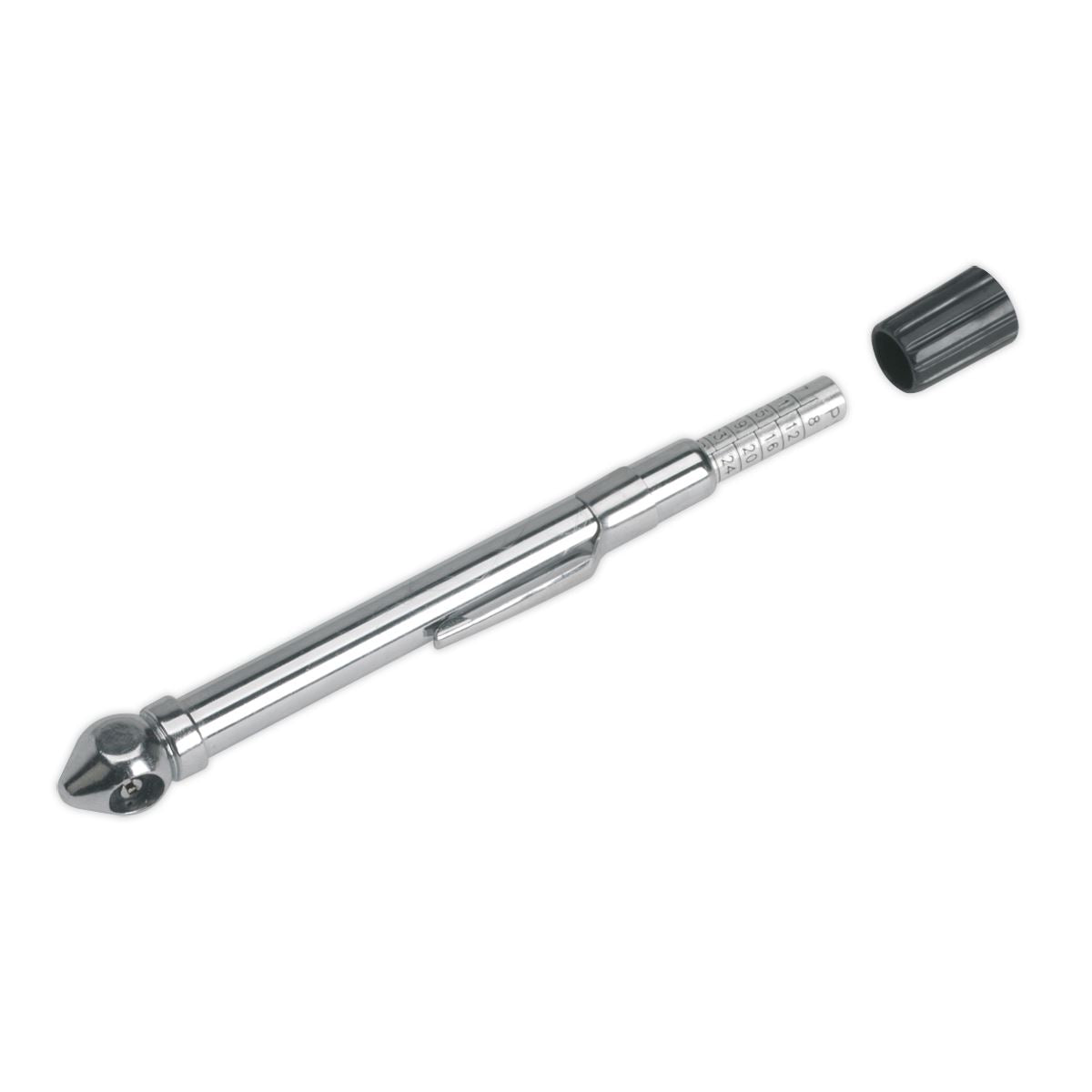 Sealey Tyre Pressure Gauge with Pocket-Clip 6-50psi TSTPG9