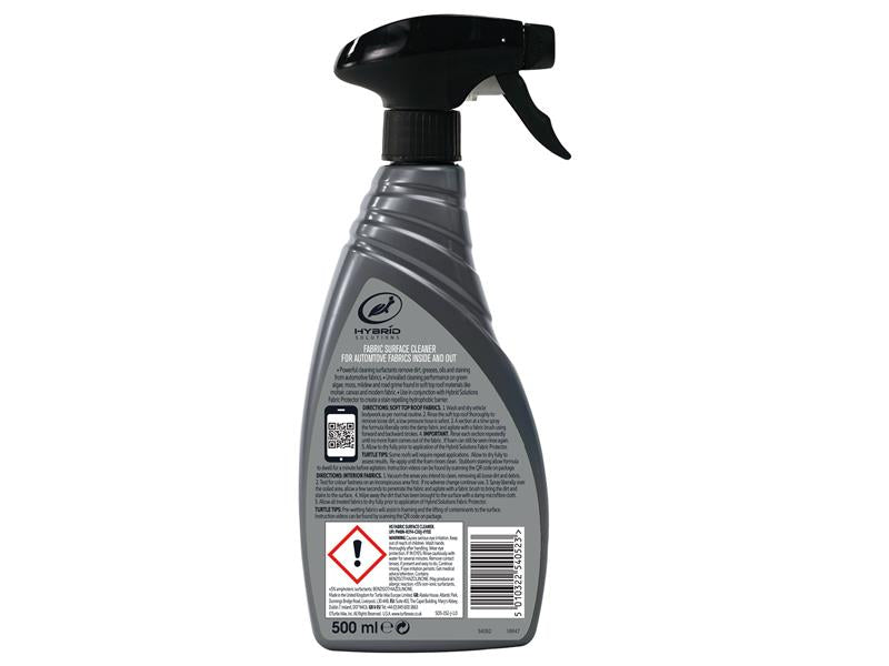 Turtle Wax Spot Clean Stain & Odour Remover 500ml TWX54049