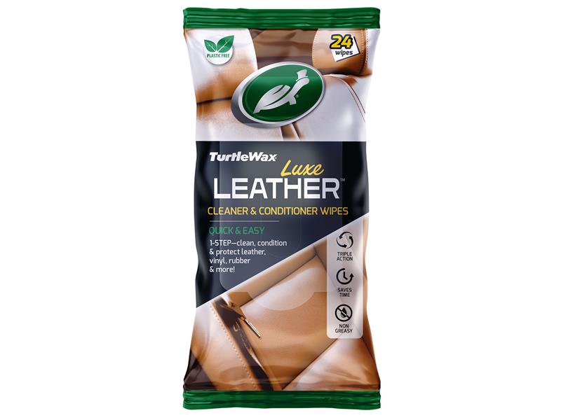Turtle Wax Luxe Leather Cleaner & Conditioner Wipes (Pack of 24) TWX54072