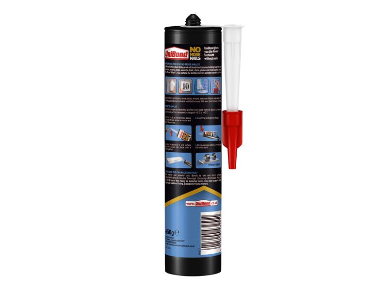 UniBond No More Nails Waterproof Interior / Exterior - Solvent-Free 300ml UNI1427383
