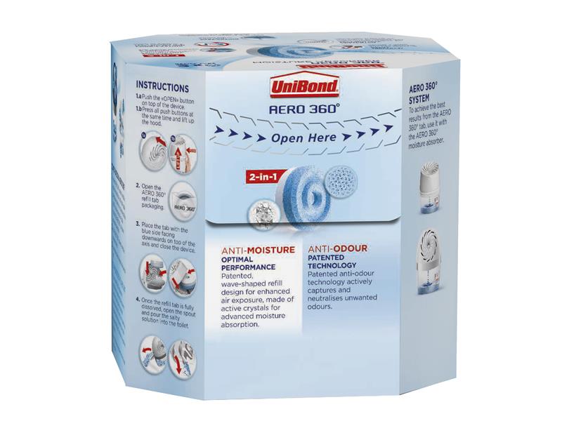 UniBond Aero 360 Moisture Absorber Refills (Pack 2) UNI1807921