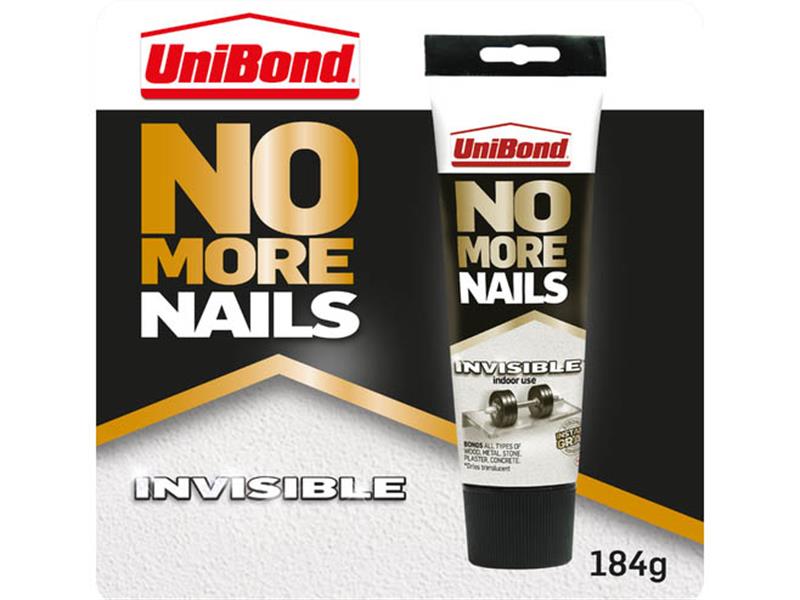 UniBond No More Nails Invisible Grab Adhesive Tube 184g UNI2729730