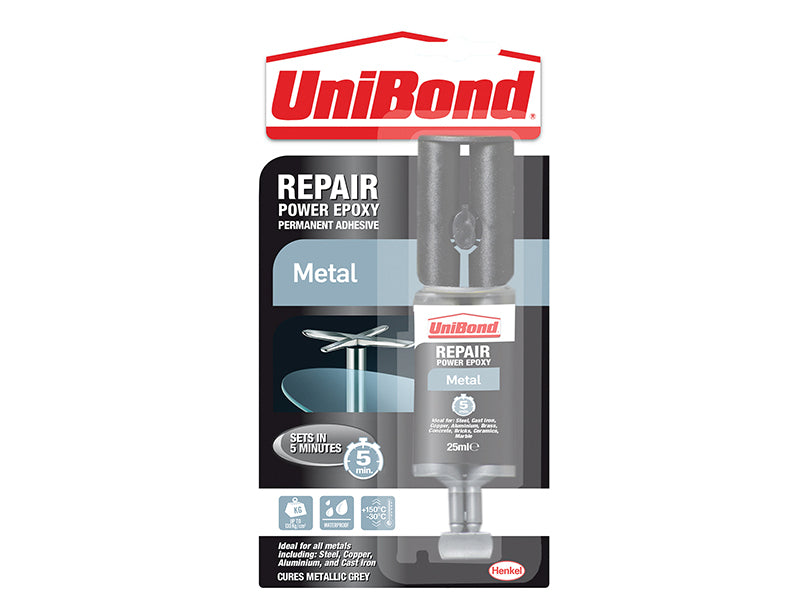 UniBond Repair Power 5 Min Epoxy Metal 25ml UNI952558