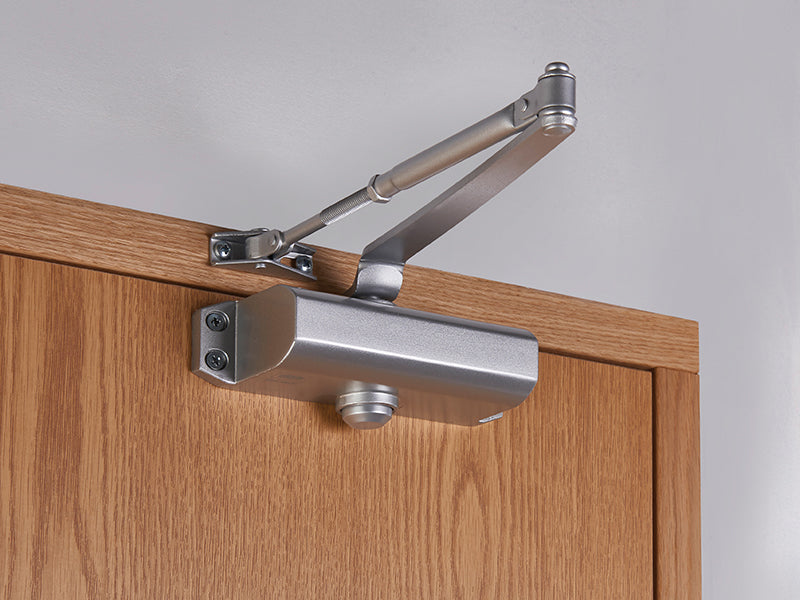UNION CE3F Fixed Size 3 Rack & Pinion Door Closer Silver UNNJCE3F