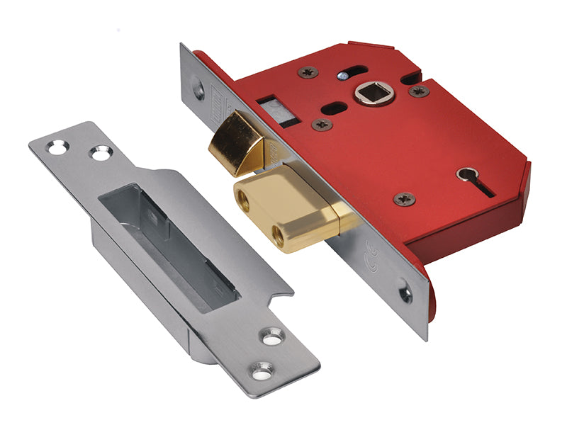 UNION StrongBOLT 2205S 5 Lever Mortice Sashlock Stainless Steel 68mm 2.5in Visi UNNY2205SS25