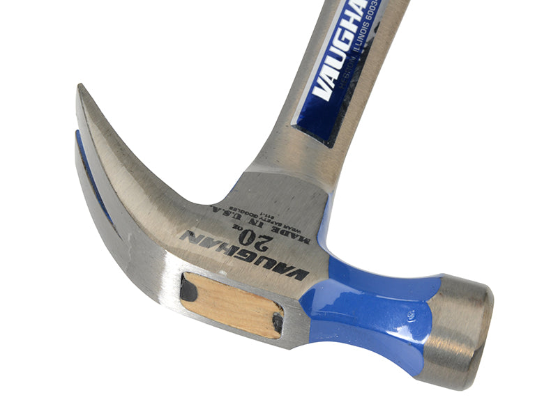 Vaughan R20 Curved Claw Nail Hammer All Steel Smooth Face 570g (20oz) VAUR20
