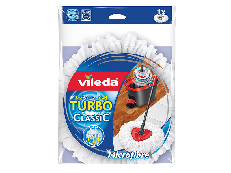 Vileda Turbo 100% Microfibre Mop Refill VIL134301