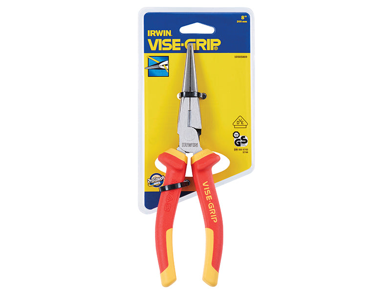 IRWIN Vise-Grip Long Nose Pliers High Leverage VDE 200mm VIS10505869