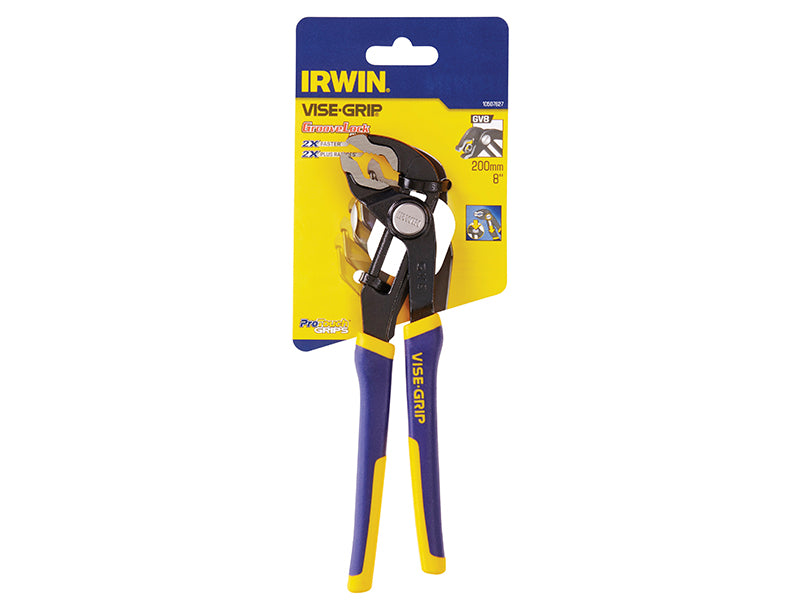 IRWIN Vise-Grip GV8 Groovelock Water Pump ProTouch™ Handle Pliers 200mm VIS10507627