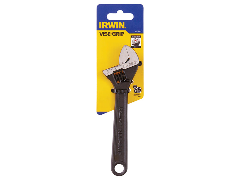 IRWIN Vise Grip Adjustable Wrench Steel Handle 150mm 6in VIS10508161