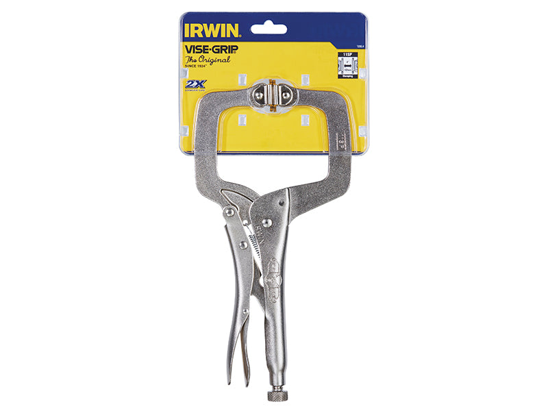 IRWIN Vise-Grip 11SP Locking C-Clamp Swivel Pad 275mm (11in) VIS11SP