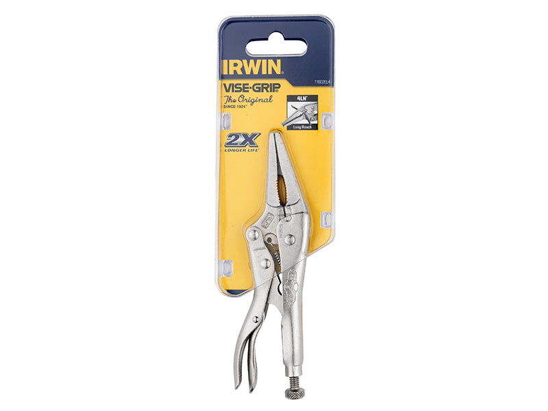IRWIN Vise-Grip 4LNC Long Nose Locking Pliers 100mm (4in) VIS4LNC