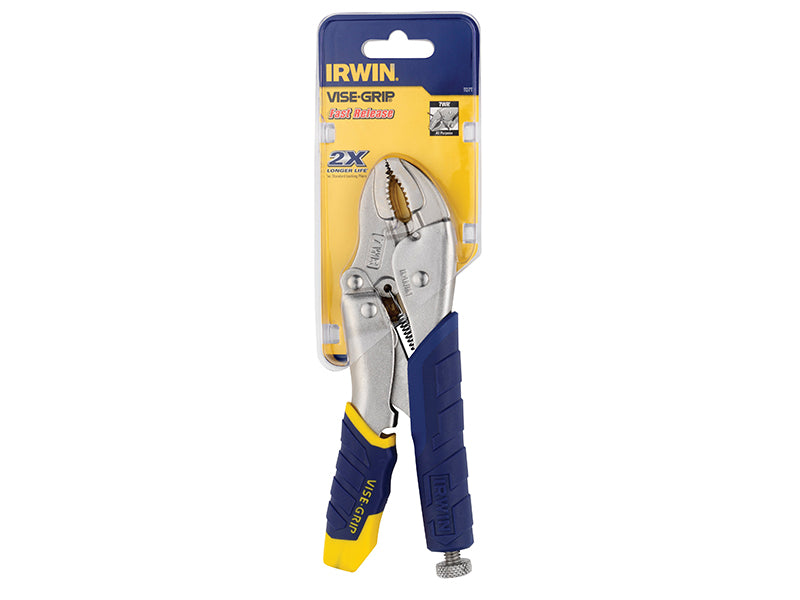 IRWIN Vise-Grip 7WR Fast Release™ Curved Jaw Locking Pliers with Wire Cutter 178mm (7in) VIST07T