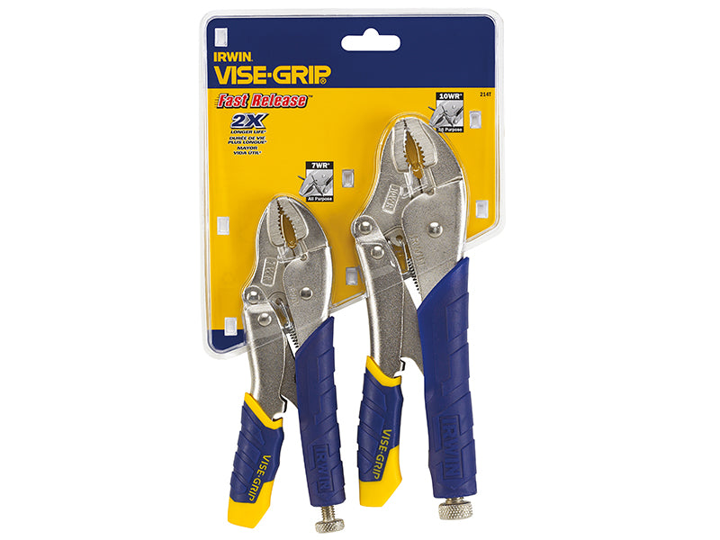 IRWIN Vise-Grip T214T Fast Release™ Locking Pliers Set of 2 7WR & 10WR VIST214T