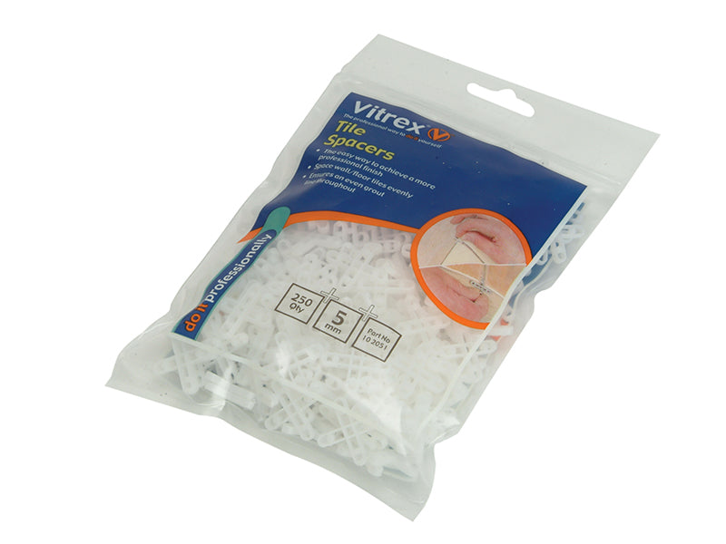 Vitrex Floor Tile Spacers 5mm (Pack 250) VIT102051