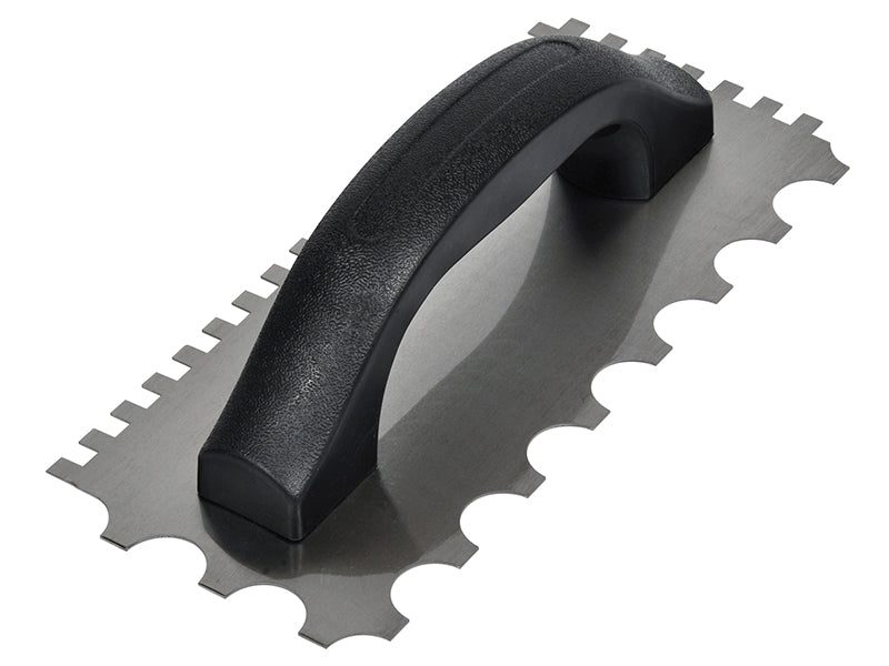 Vitrex Wall & Floor Adhesive Trowel 6/20mm Square/Round Notches VIT102950