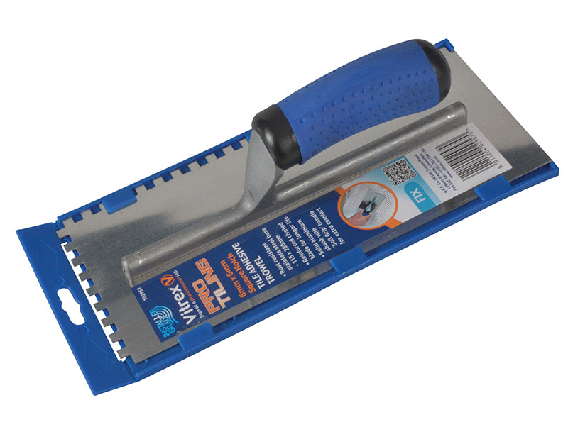 Vitrex Professional Stainless Steel Adhesive Trowel Square Notches 6mm VIT102957