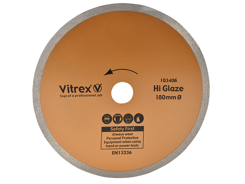 Vitrex Hi Glaze Diamond Blade 180mm VIT103406