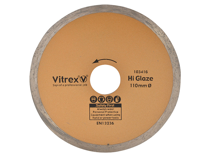 Vitrex Hi Glaze Diamond Blade 110mm VIT103416