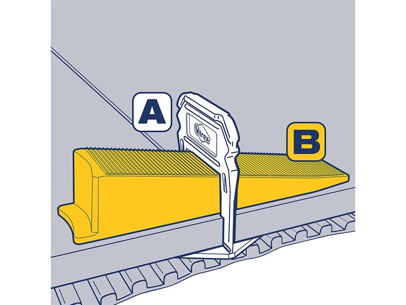 Vitrex Tile Levelling Clips & Wedges 150 Automatically Aligns Tile VITLASHXL150