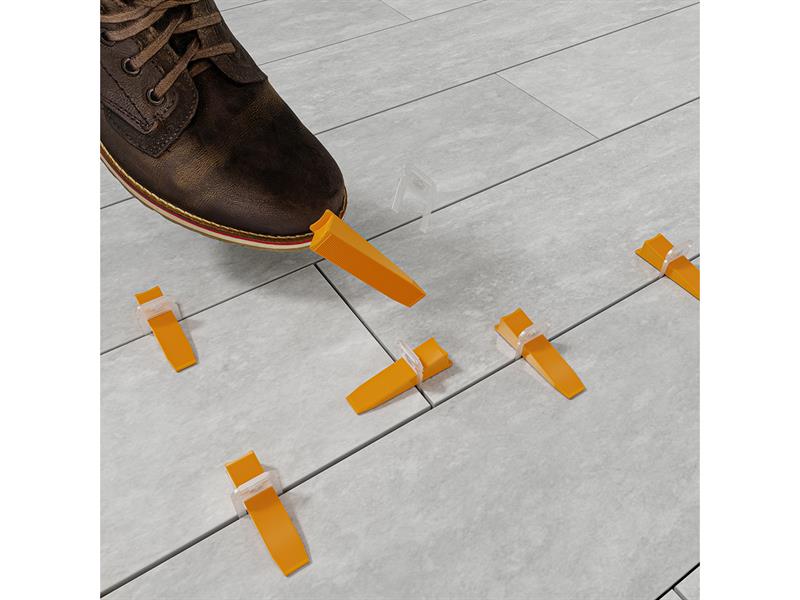 Vitrex Tile Levelling Clips & Wedges 150 Automatically Aligns Tile VITLASHXL150