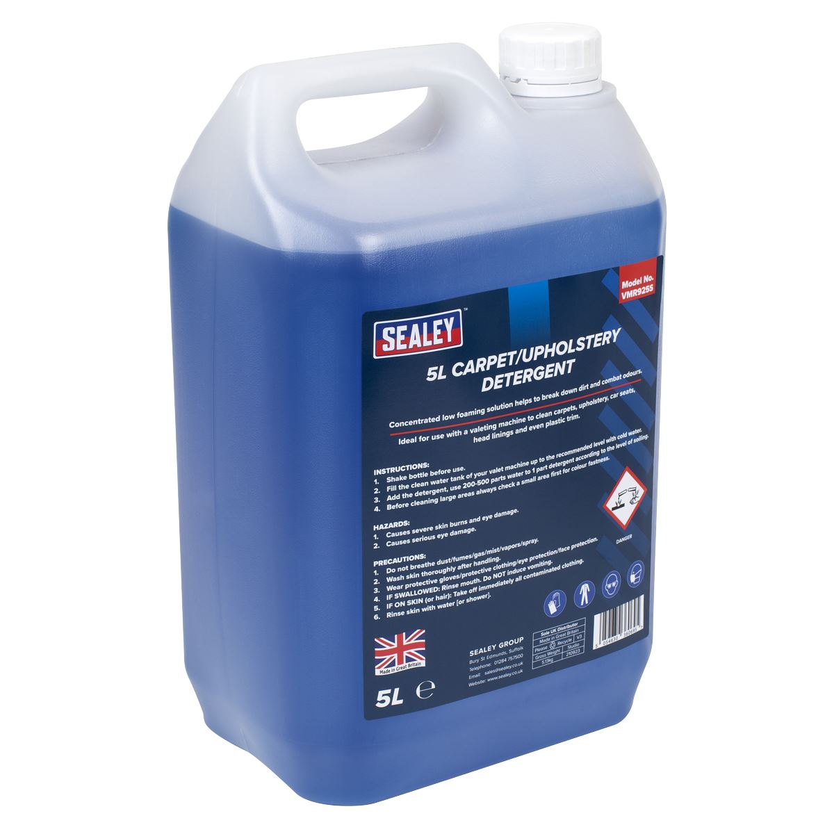 Sealey Carpet/Upholstery Detergent 5L VMR925S