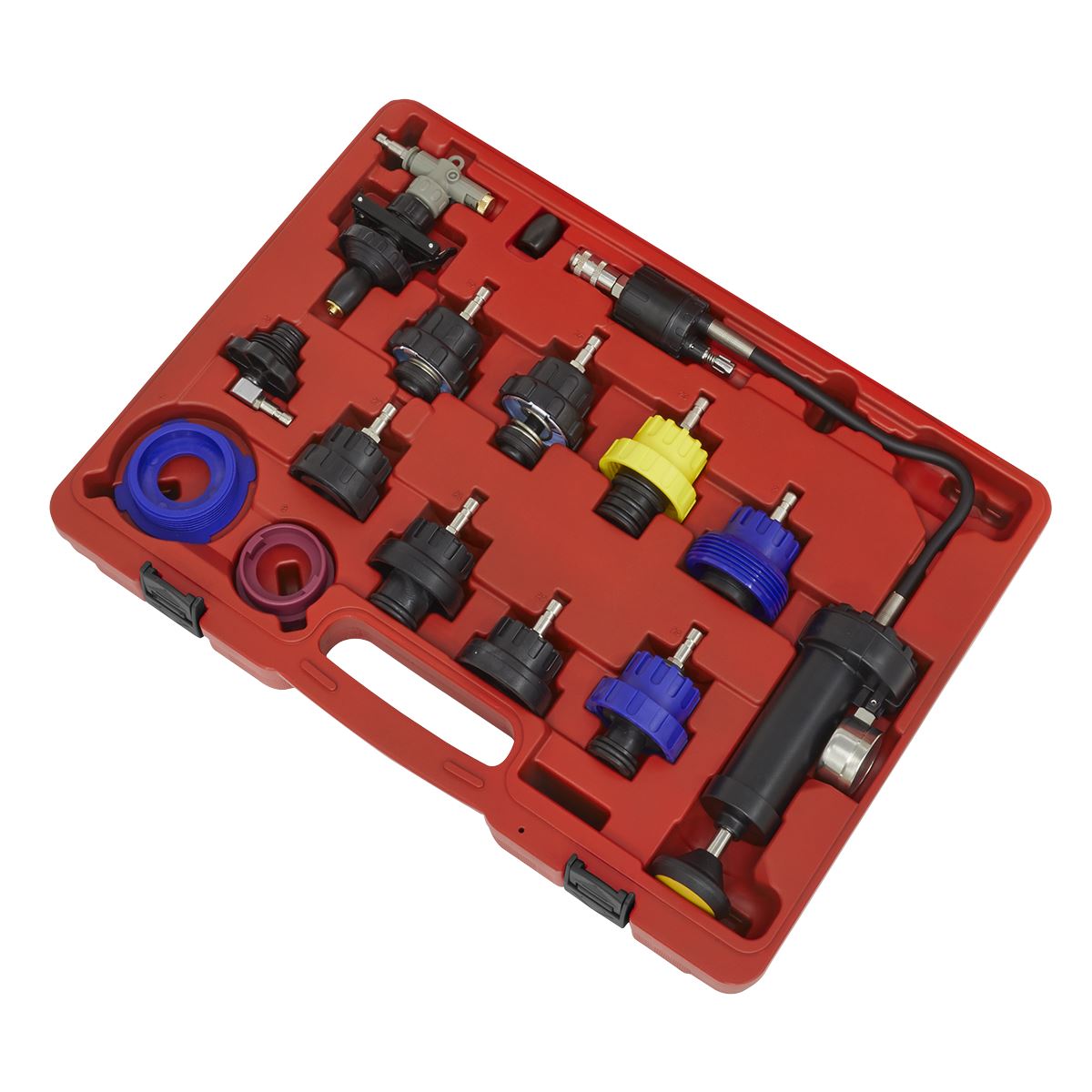 Sealey Cooling System Pressure Test Kit 13pc VS0014