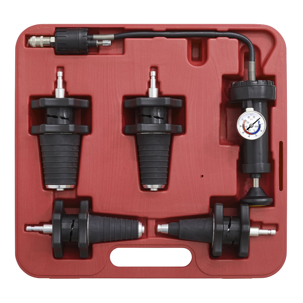 Sealey Cooling System Pressure Test Kit 5pc VS0033