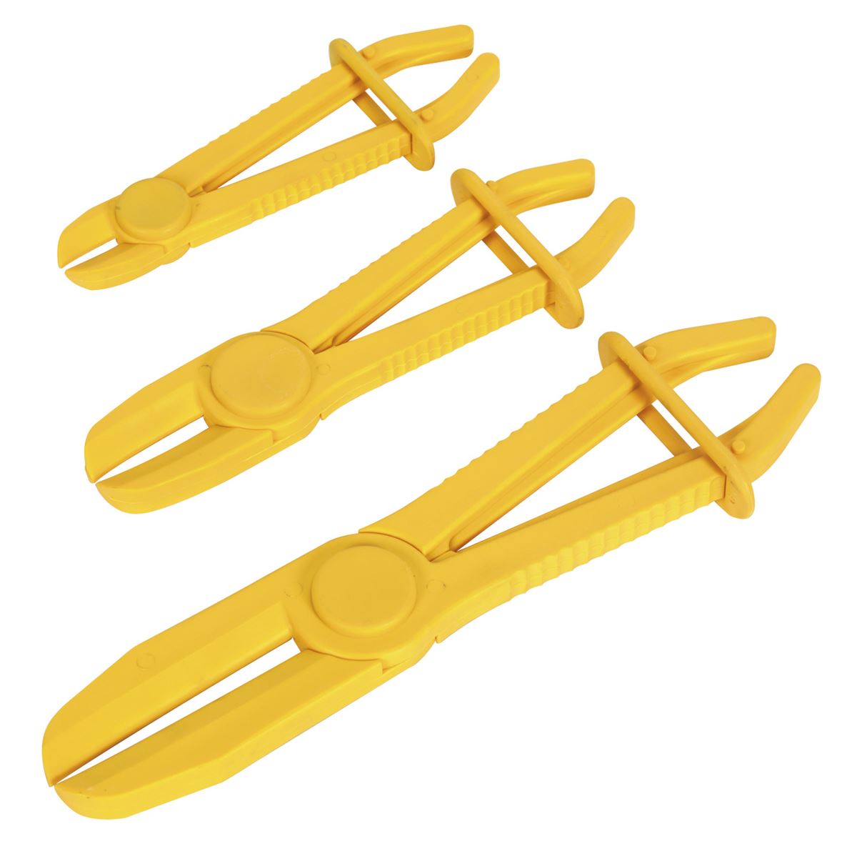 Sealey Hose Pinch Tool Set 3pc Heat Resistant Nylon Jaws 18 36 & 67mm VS0300
