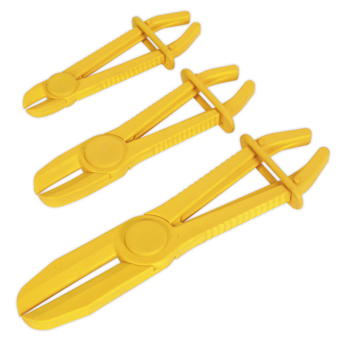 Sealey Hose Pinch Tool Set 3pc Heat Resistant Nylon Jaws 18 36 & 67mm VS0300