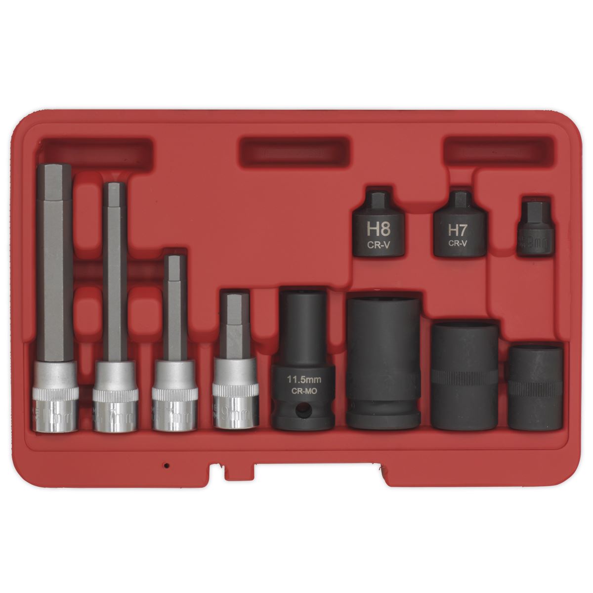 Sealey Brake Caliper Socket Set Audi BMW Ford Mercedes Porsche VW 11pc VS0465