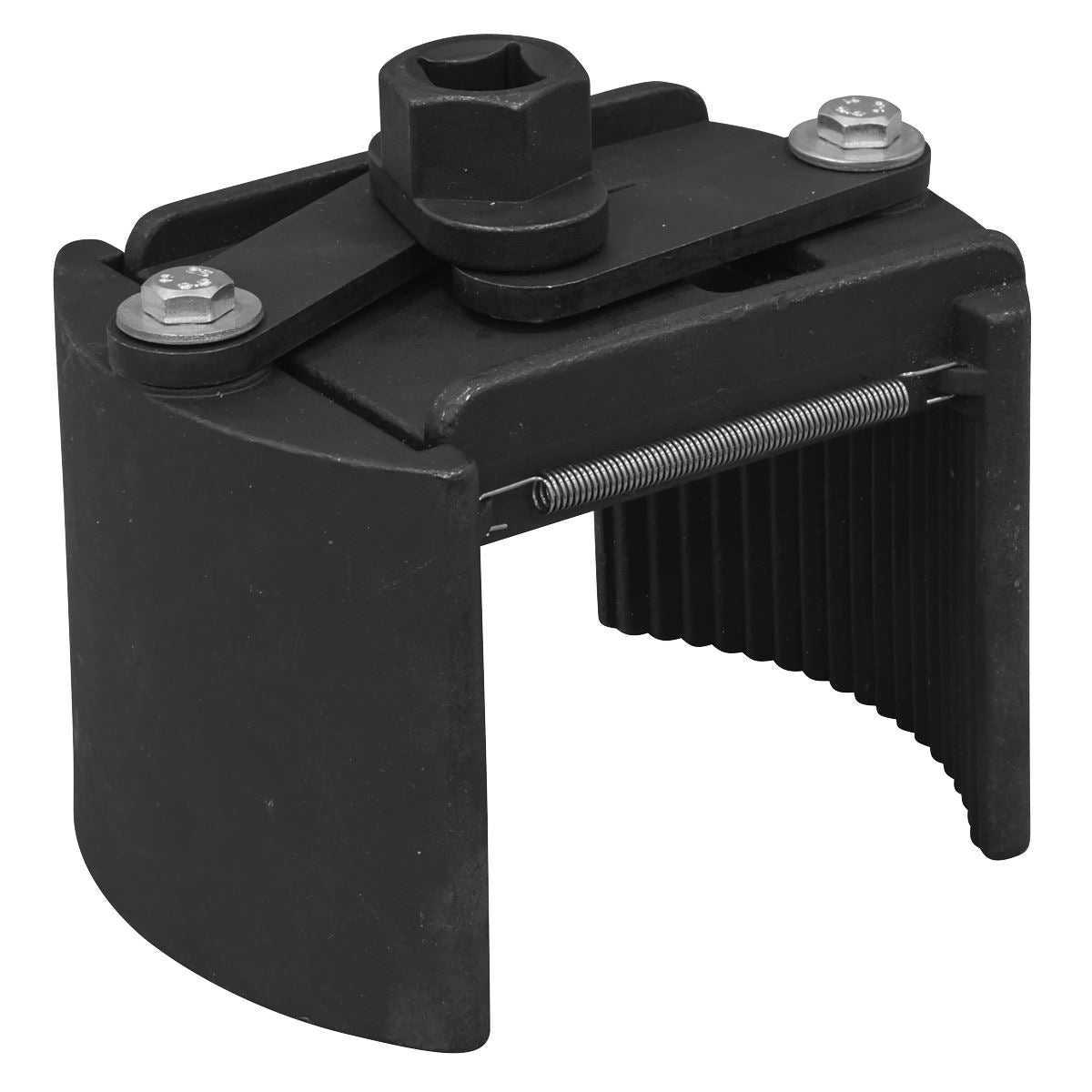 Sealey Adjustable Oil Filter Wrench 1/2"D 100-140mm Capacity Griper Jaws VS1040