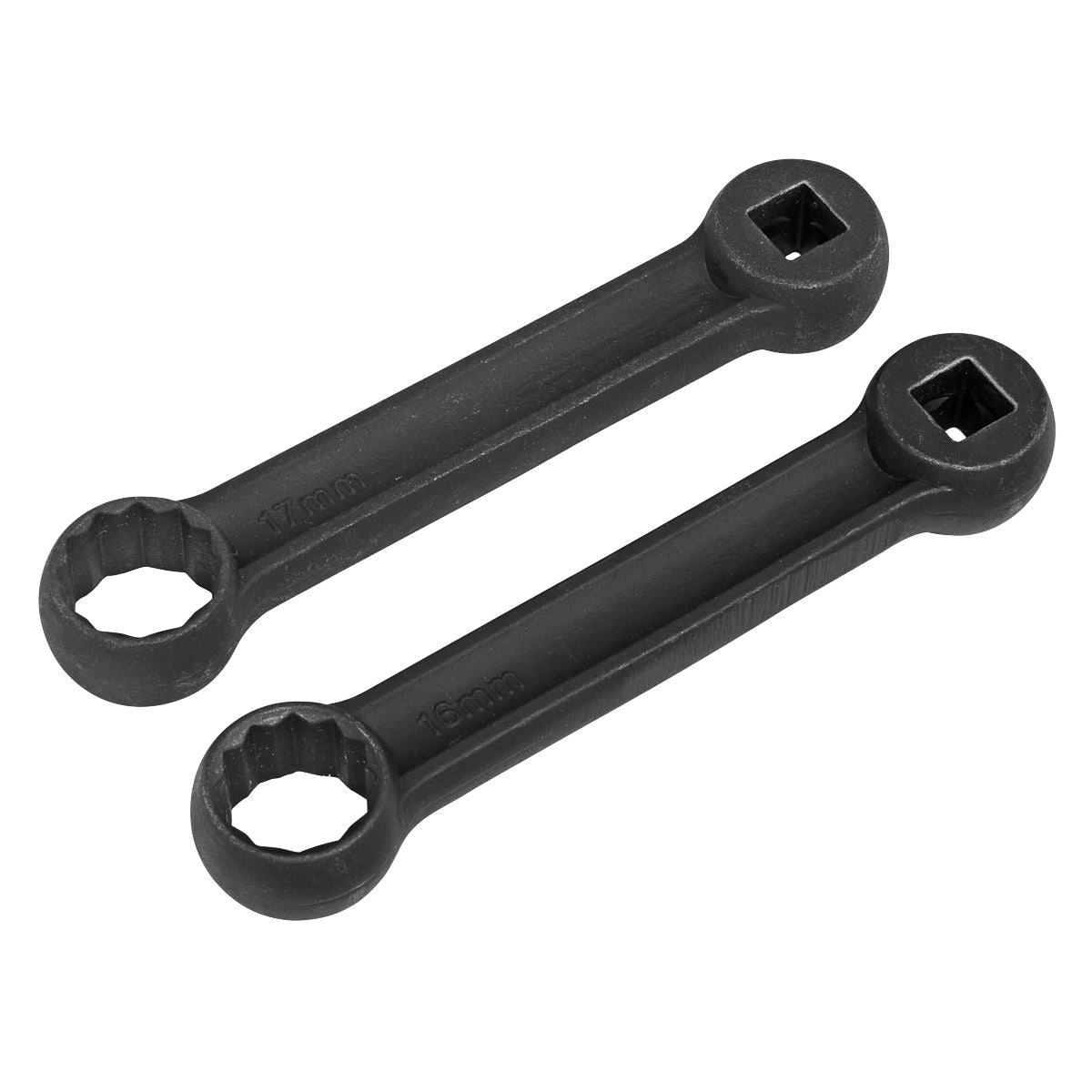 Sealey Mercedes Benz Engine Mount Bolt Spanner 16 & 17mm 2pc 3/8"D VS3005
