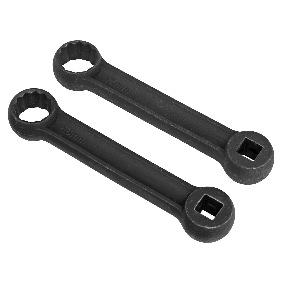 Sealey Mercedes Benz Engine Mount Bolt Spanner 16 & 17mm 2pc 3/8"D VS3005