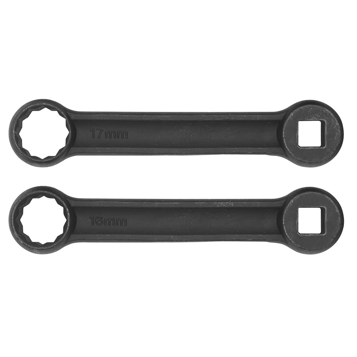 Sealey Mercedes Benz Engine Mount Bolt Spanner 16 & 17mm 2pc 3/8"D VS3005