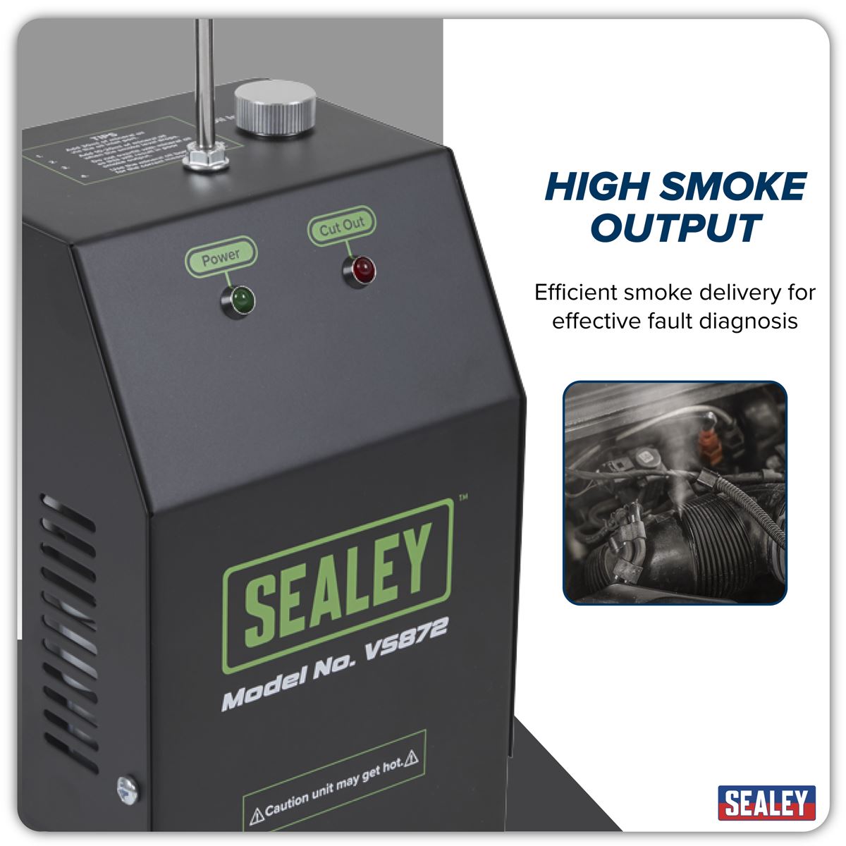 Sealey Leak Detector Smoke Diagnostic Tool 12V Battery Connection VS872