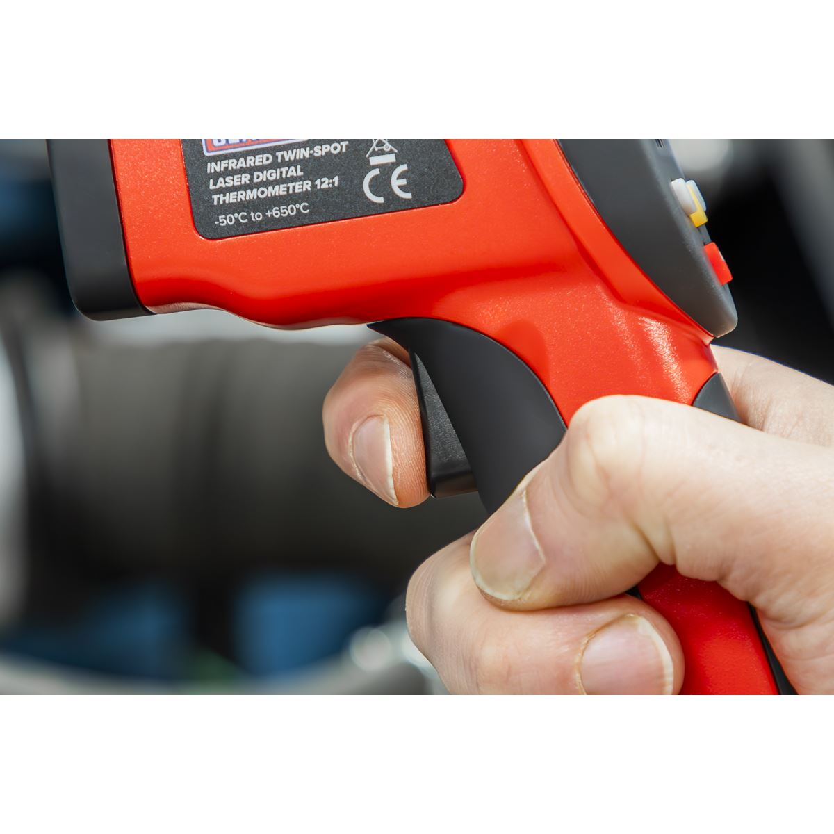 Sealey Infrared Twin-Spot Laser Digital Thermometer 12:1 VS940