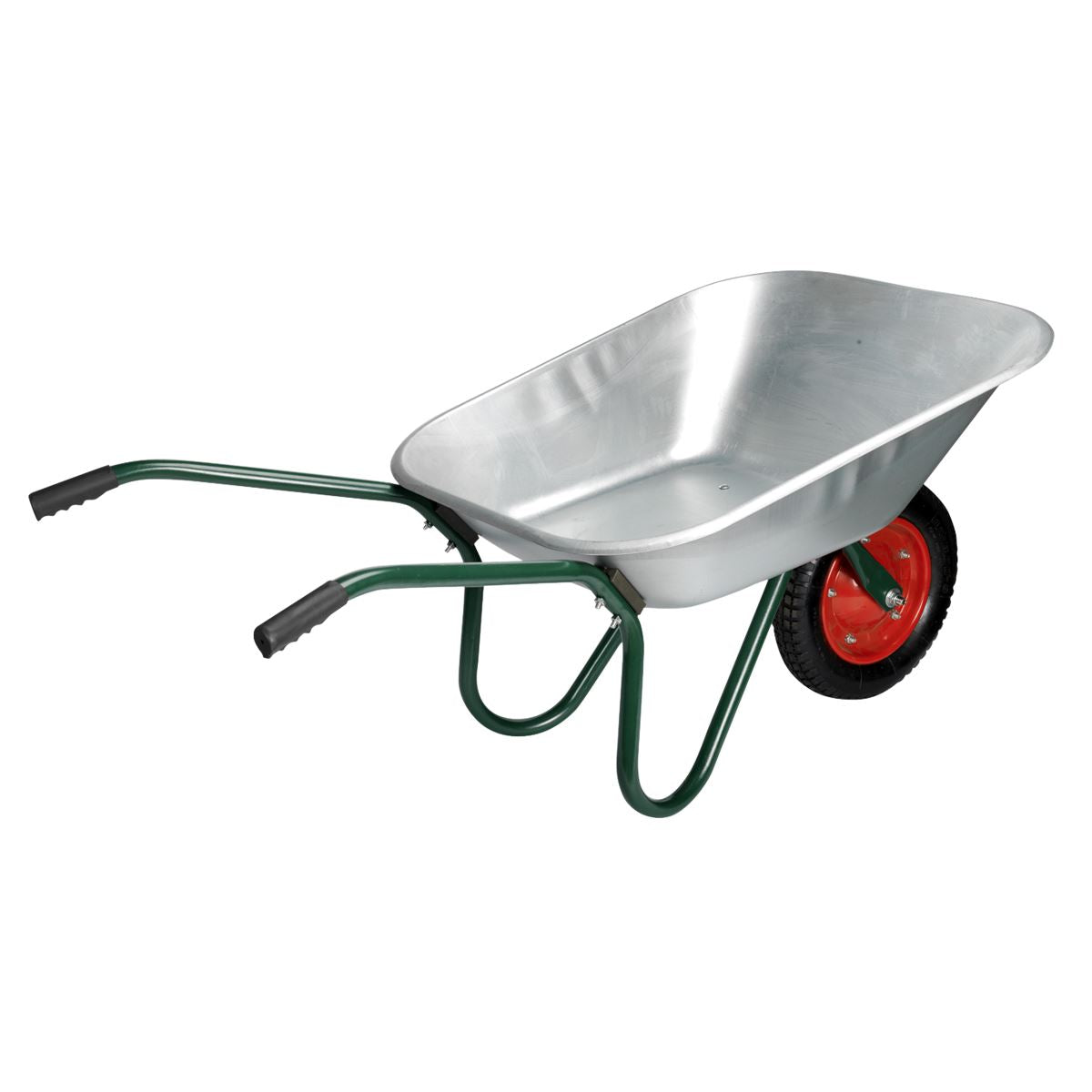 Sealey Lightweight Garden Wheelbarrow 65L Galvanized Wheel Size 340mm WB65