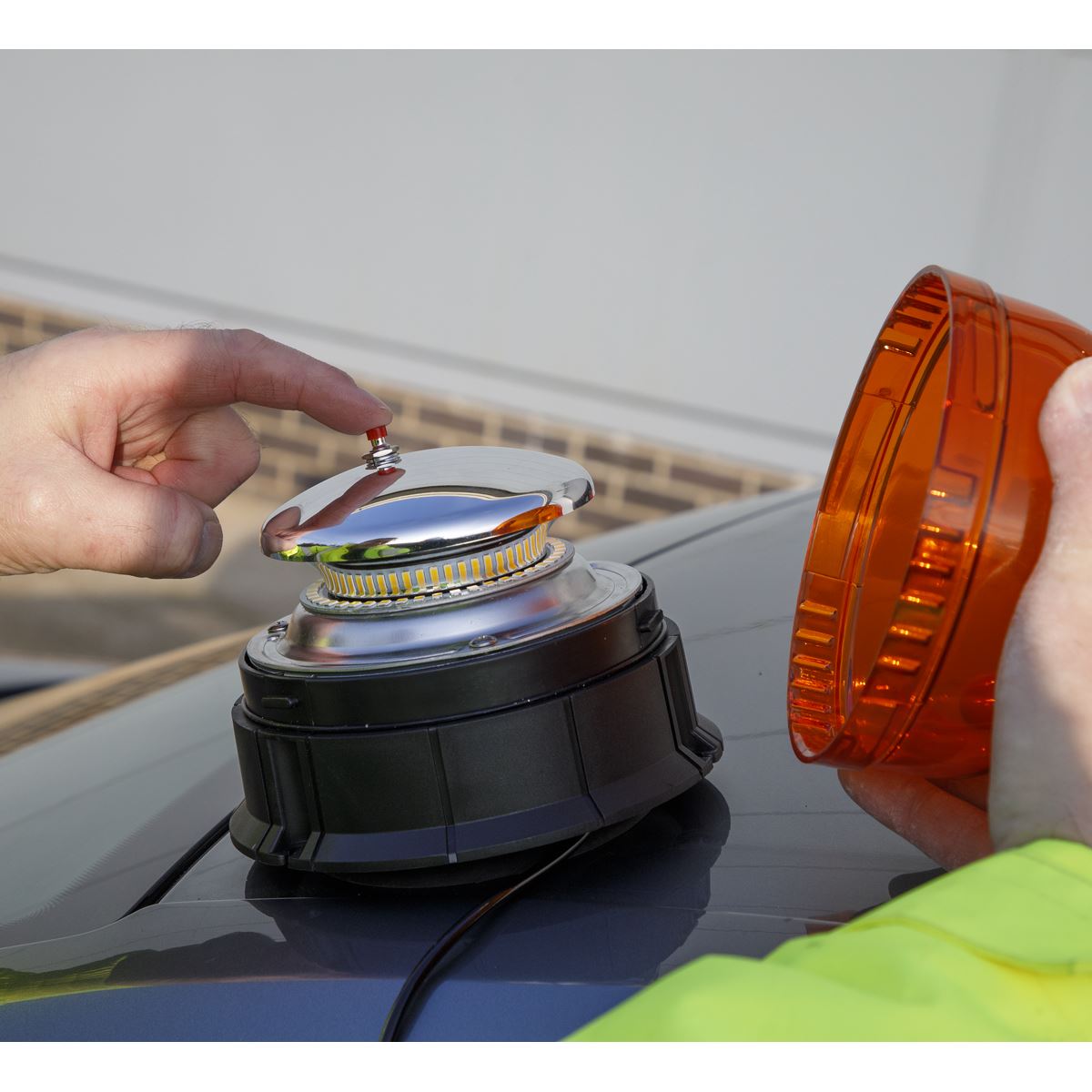 Sealey Warning Beacon 20W SMD LED 12/24V Magnetic Base WB954LED