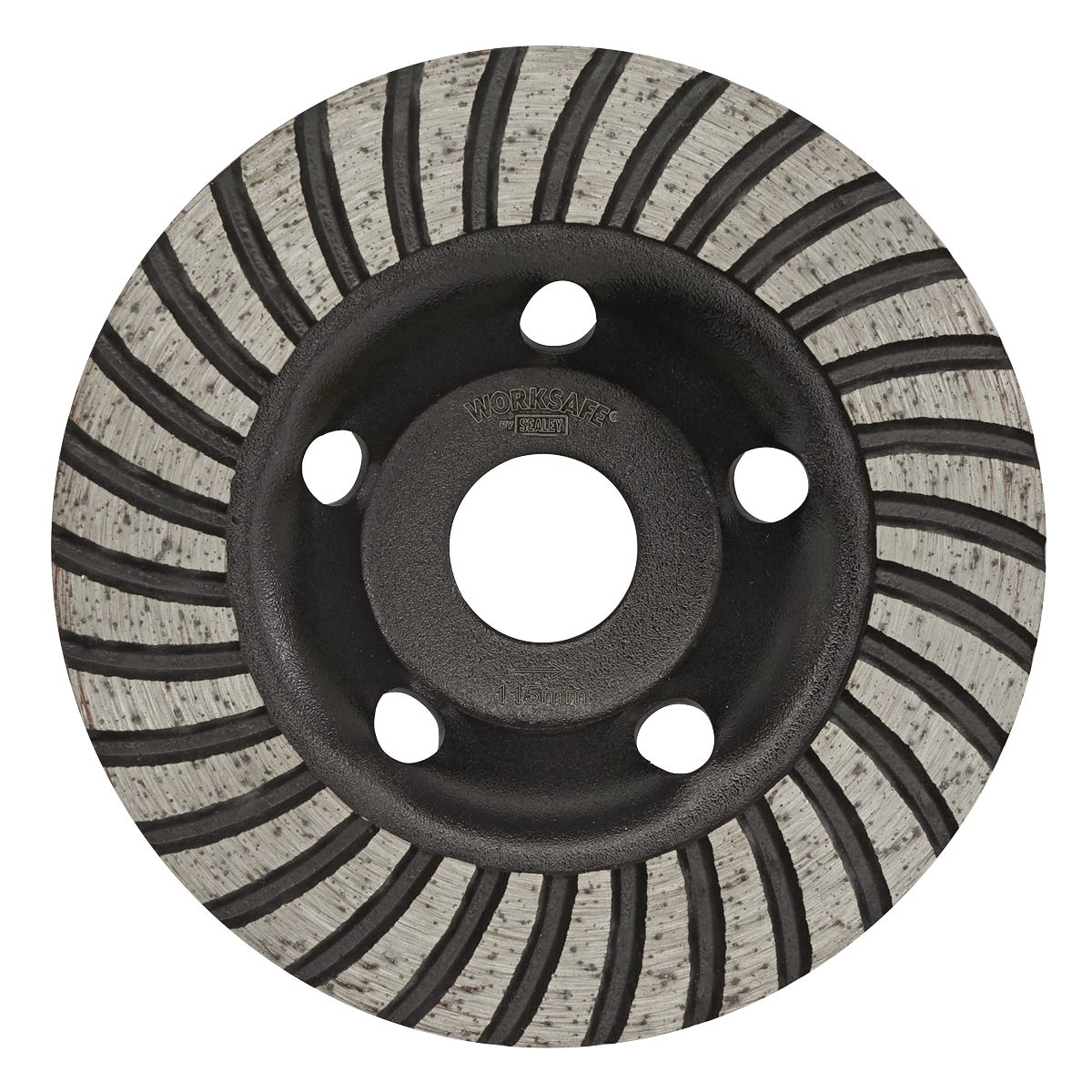 Sealey Concrete Grinding Head Turbo Row �115mm WDRTCUP115