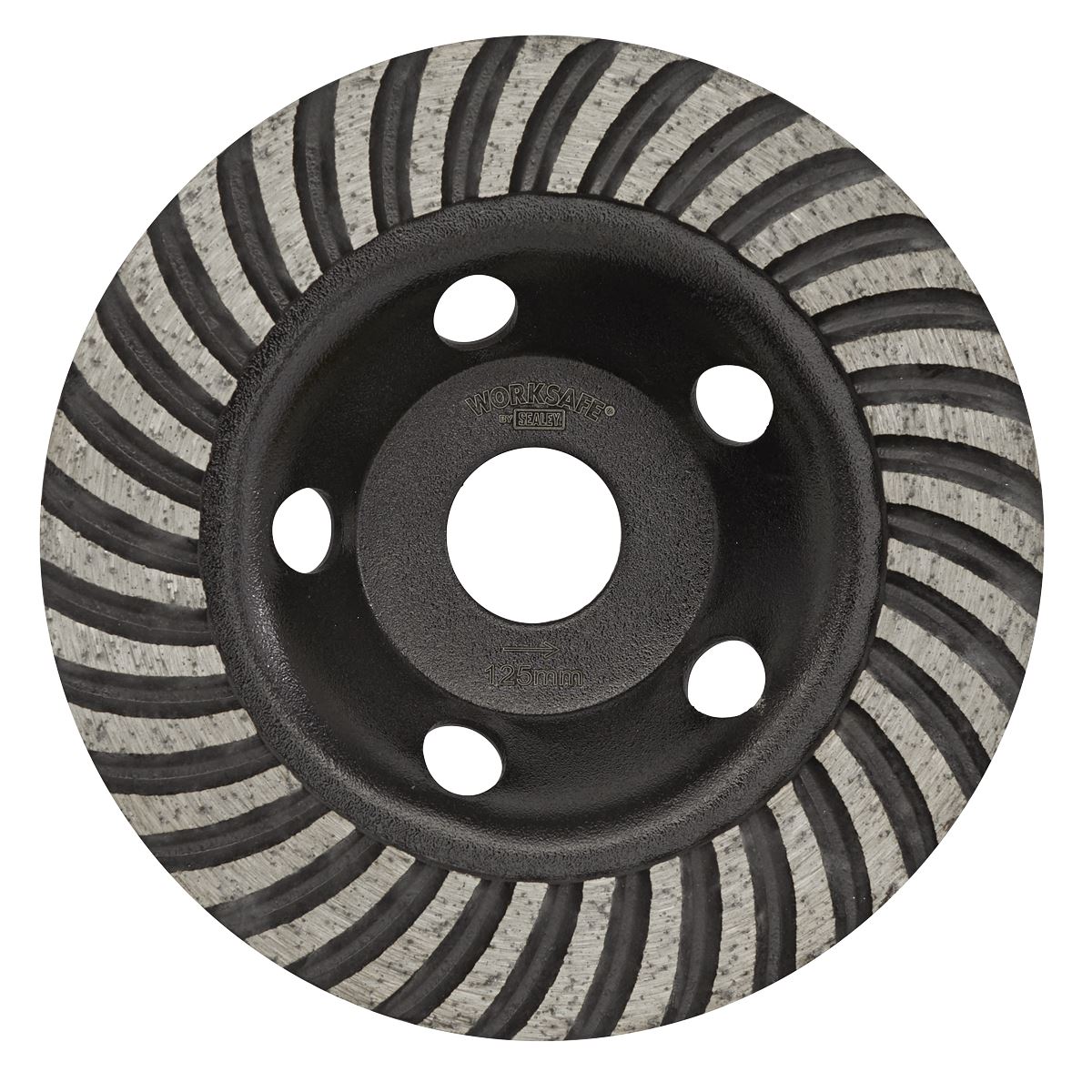 Sealey Concrete Grinding Head Turbo Row �125mm WDRTCUP125