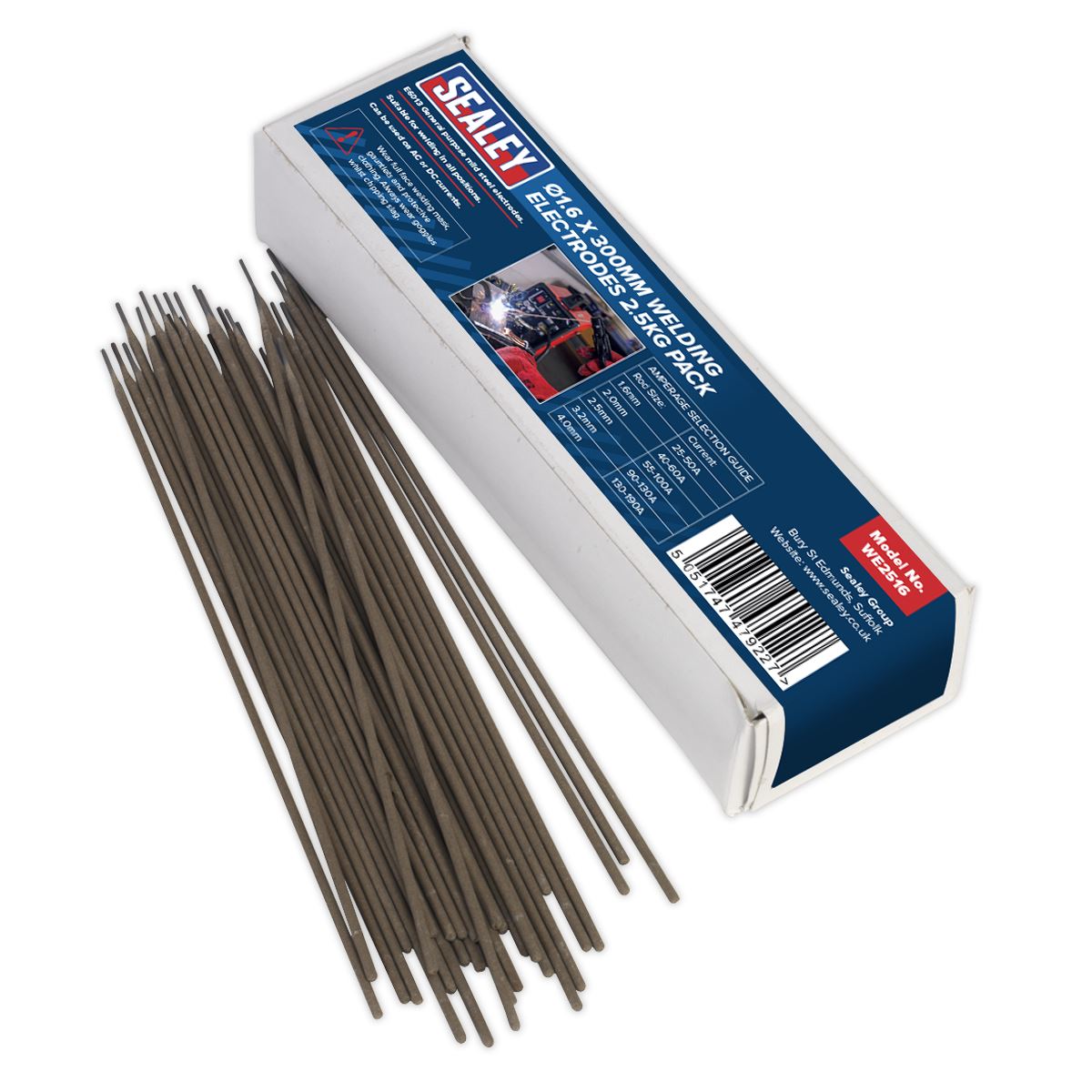 Sealey Welding Electrodes �1.6 x 300mm 2.5kg Pack WE2516