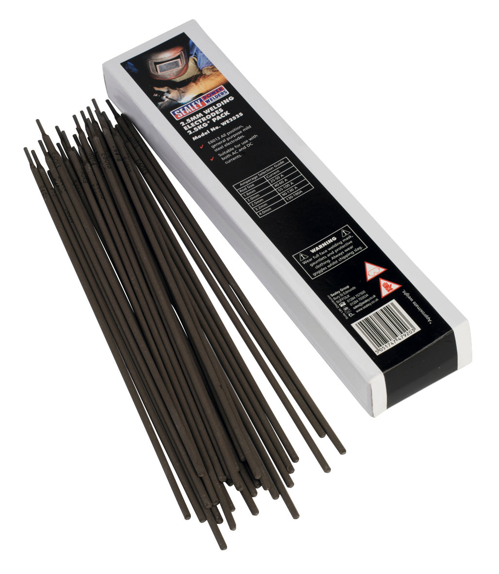 Sealey Welding Electrodes �2.5 x 300mm 2.5kg Pack WE2525