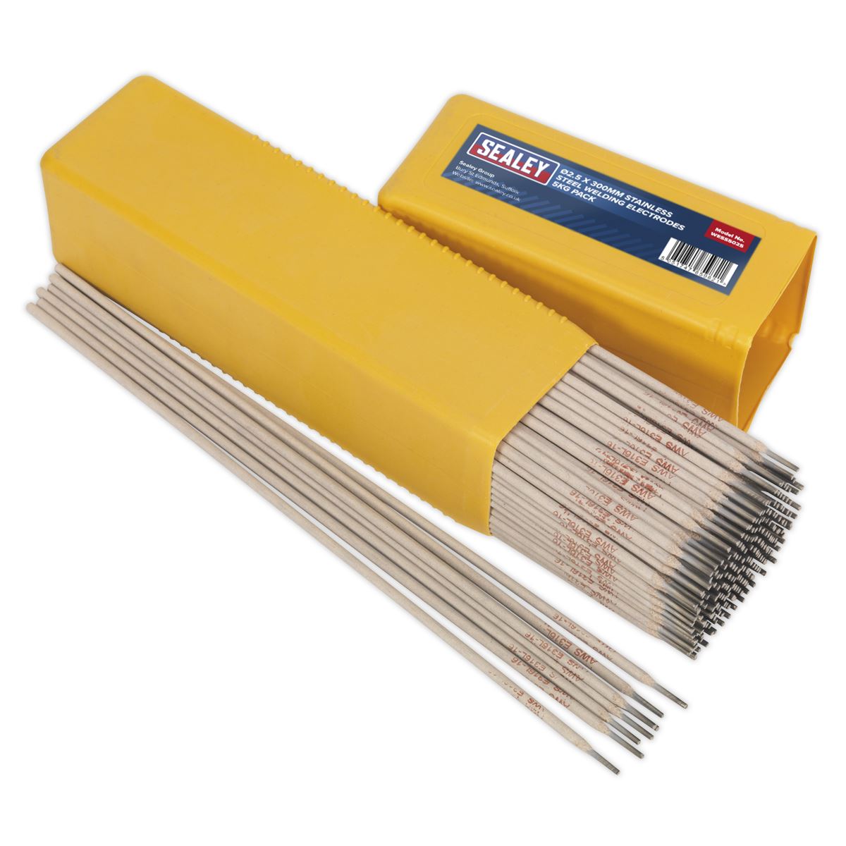 Sealey Welding Electrodes Stainless Steel �2.5 x 300mm 5kg Pack WESS5025