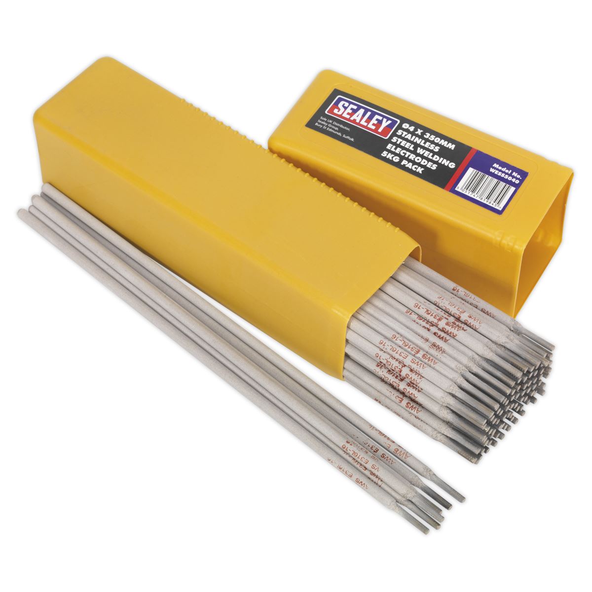 Sealey Welding Electrodes Stainless Steel �4 x 350mm 5kg Pack WESS5040