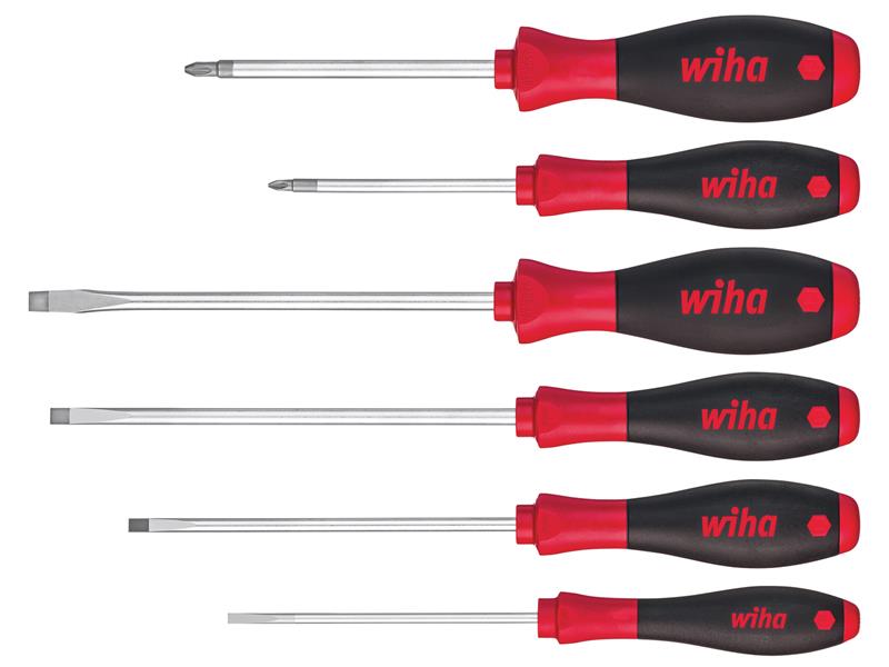 Wiha SoftFinish® SL/PZ Screwdriver Set, 6 Piece WHA07153
